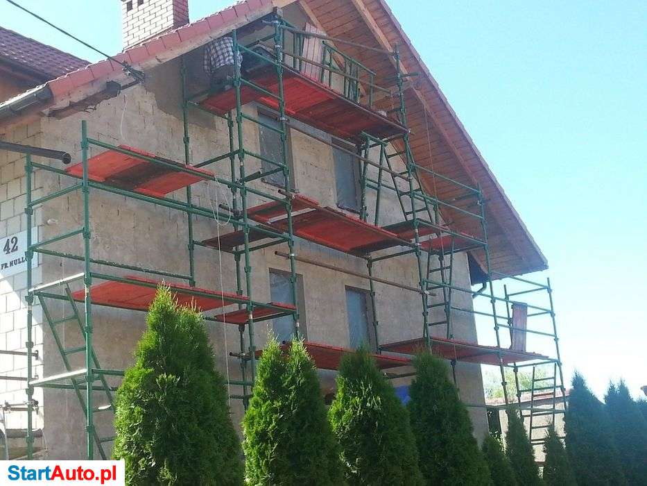 Wynajem rusztowań elewacyjnych klinowych