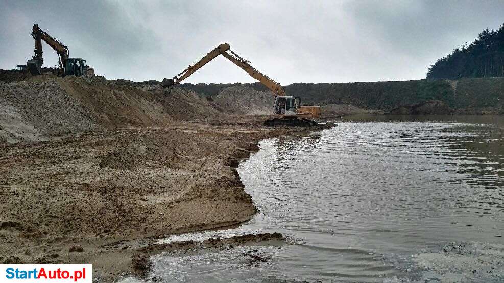 Usługi.Roboty ziemne, wynajem koparek LONG,kopanie, czyszczenie stawów