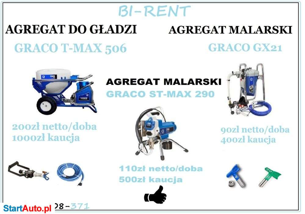 Graco T-max 506 Wynajem Zgierz Łódź Pabianice Stryków Koło Kutno Łask