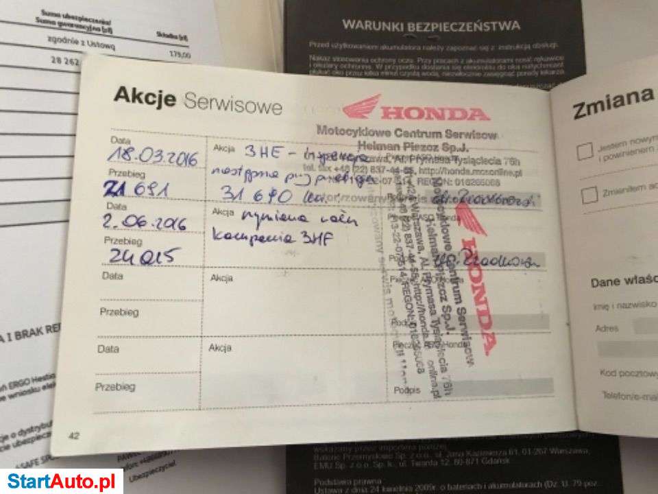 Honda VFR – Warszawa – Mazowieckie