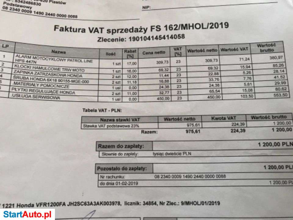 Honda VFR – Warszawa – Mazowieckie