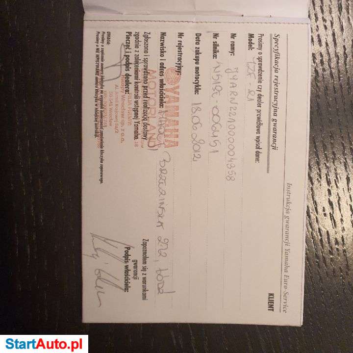 Yamaha R1 – Łódź – Łódzkie