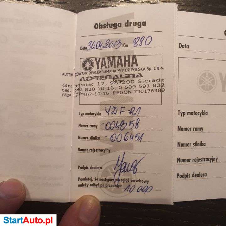 Yamaha R1 – Łódź – Łódzkie