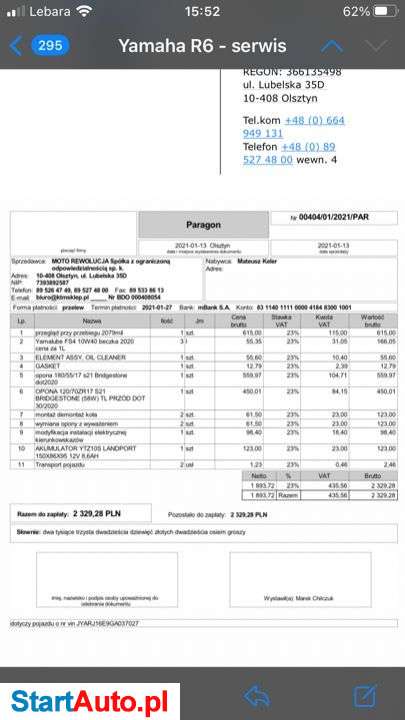 Yamaha R6 – Postołowo – Pomorskie