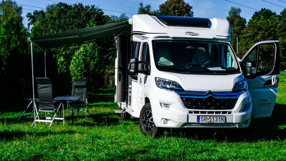 Wypożyczenie wynajem kampera carado T348 5 os.NOWY BOGATE WYPOSAŻENIE