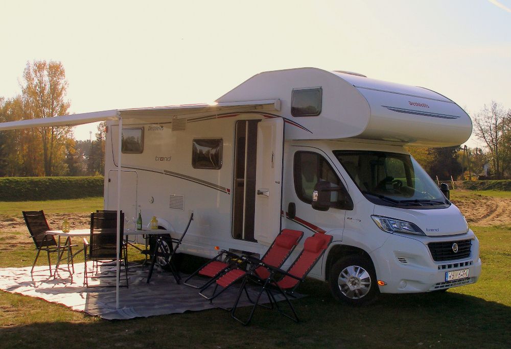 Kamper wynajem Dethleffs 6-osób bogate wyp. od 390 bez dod. opłat