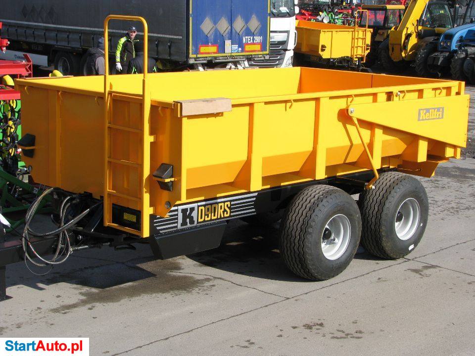 Przyczepa Budowlana 9 Ton KELLFRI, Wywrotka Skorupowa, Kamieniarka