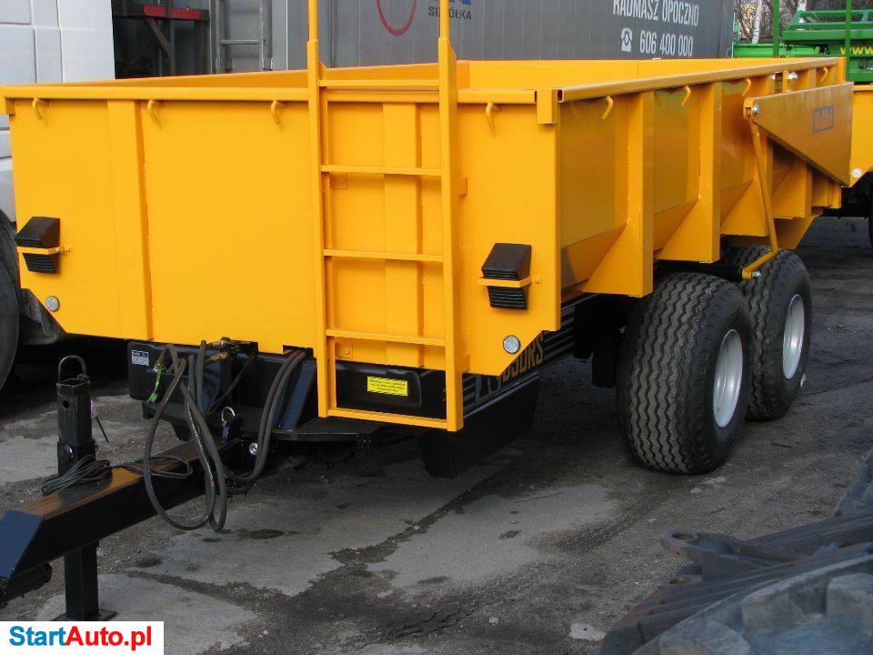 Przyczepa Budowlana 9 Ton KELLFRI, Wywrotka Skorupowa, Kamieniarka