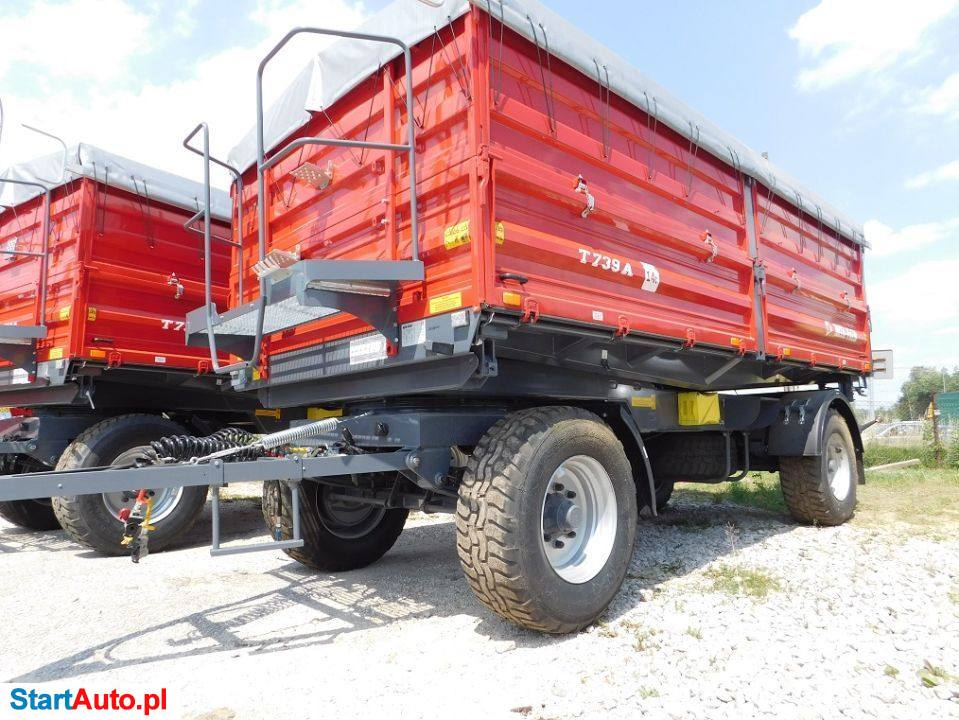 Metal-Fach T739 Przyczepa Dwuosiowa MetalFACH Ładowność 14 Ton Słupek Przyczepy Rolnicze W Super Cenach Finansowanie Fabryczne 0 Zł