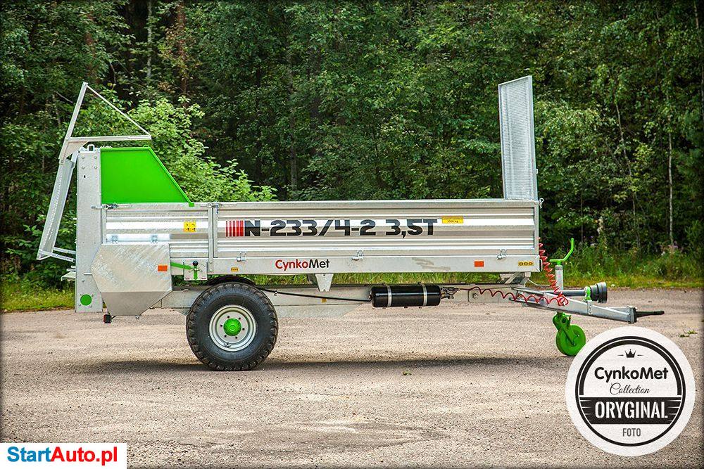 Cynkomet Rozrzutnik Obornika Każdy Model Od 3,5 T Do 8 Ton Adapter Pion Klapa Dofinansowanie