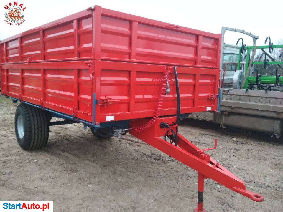 Przyczepa Rolnicza 4T Wywrot 3-Stronny + Nadstawki + Szyber + Koła 400