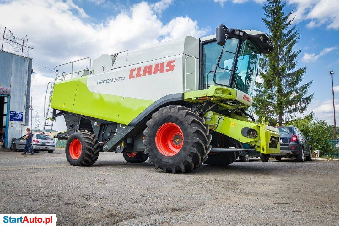 Claas LEXION 570 – HEDER V750 – 2008 ROK
