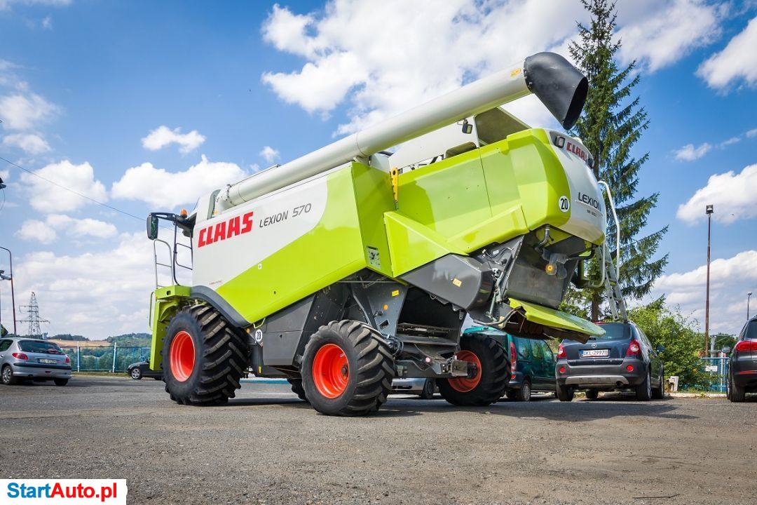 Claas LEXION 570 – HEDER V750 – 2008 ROK