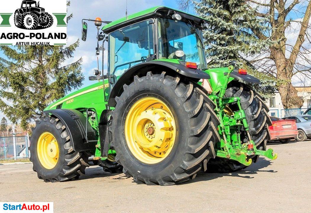 John Deere 8430 POWERSHIFT – 2009 ROK – NOWE OPONY