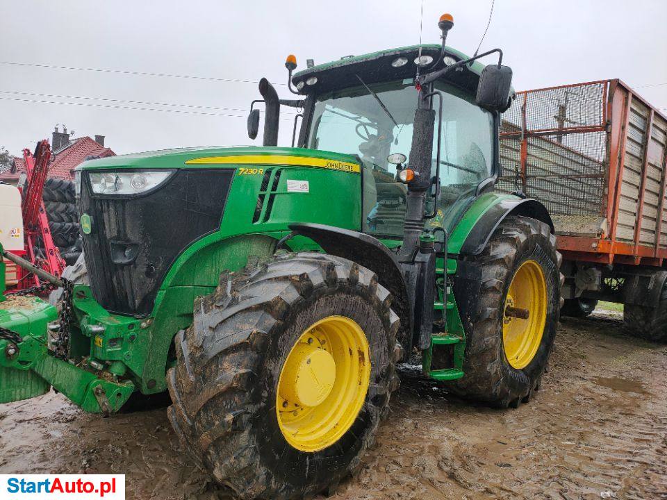 John Deere 7230R, 55km/H, 230KM, Pneumatyka