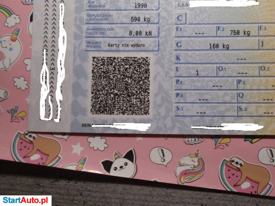 PRZYCZEPA ROLNICZA JEDNOOSIOWA POZOSTAŁOŚCI Z DOKUMENTY 1- 11 TON