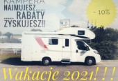 Wynajem kampera bez limitu od 350zł/doba – 10% RABAT