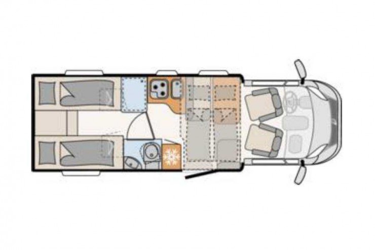 Wynajem Wypożyczenie Kamper Deluxe Dethleffs Trend – manual – 2020
