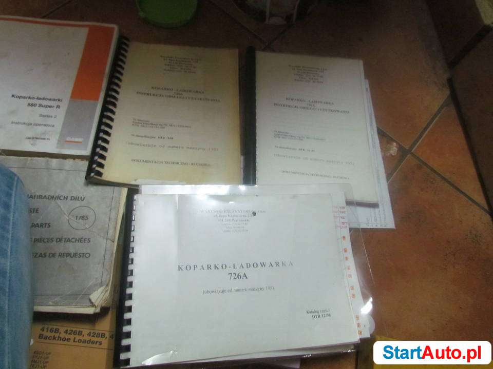 INSTRUKCJA obsługi katalog części komatsu,,waryński