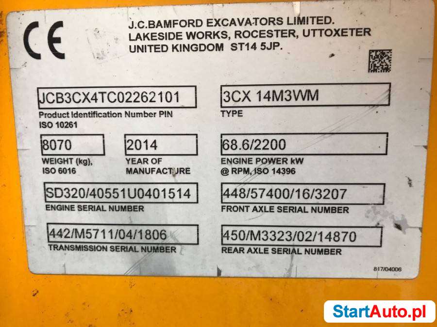 Koparko ladowarka kolowa JCB 3CX 4T .Vat=0