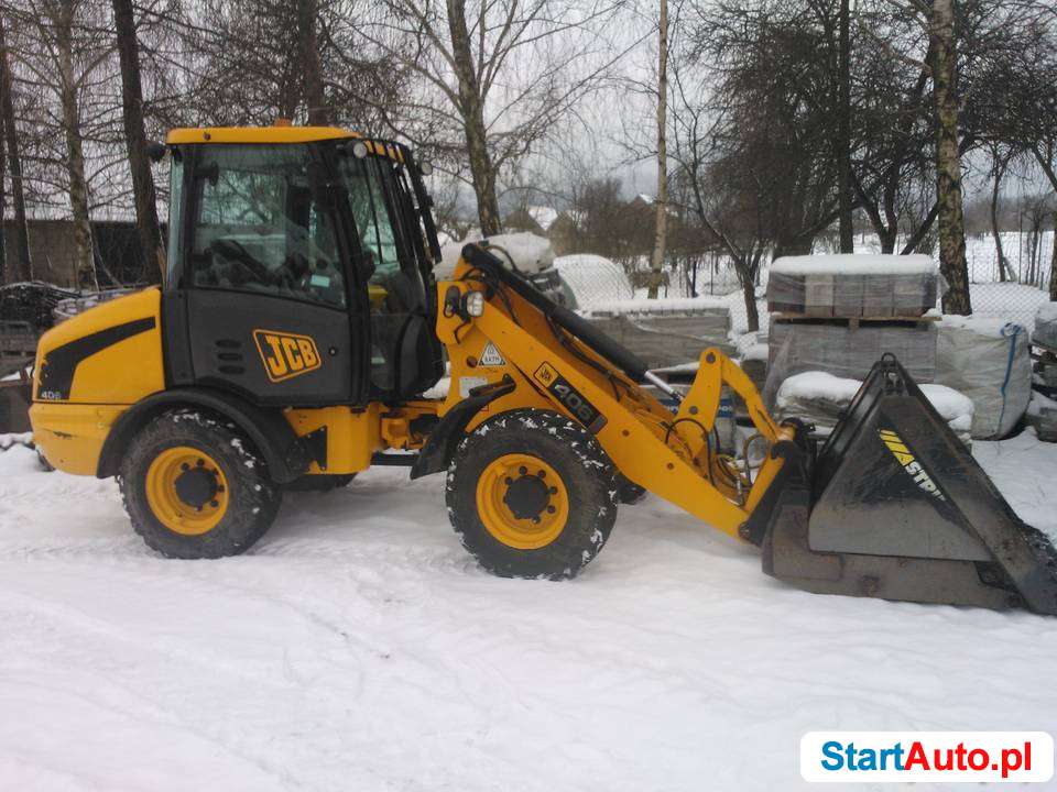 JCB 406 ładowarka + waga elektroniczna i łyżka wysoki wysyp