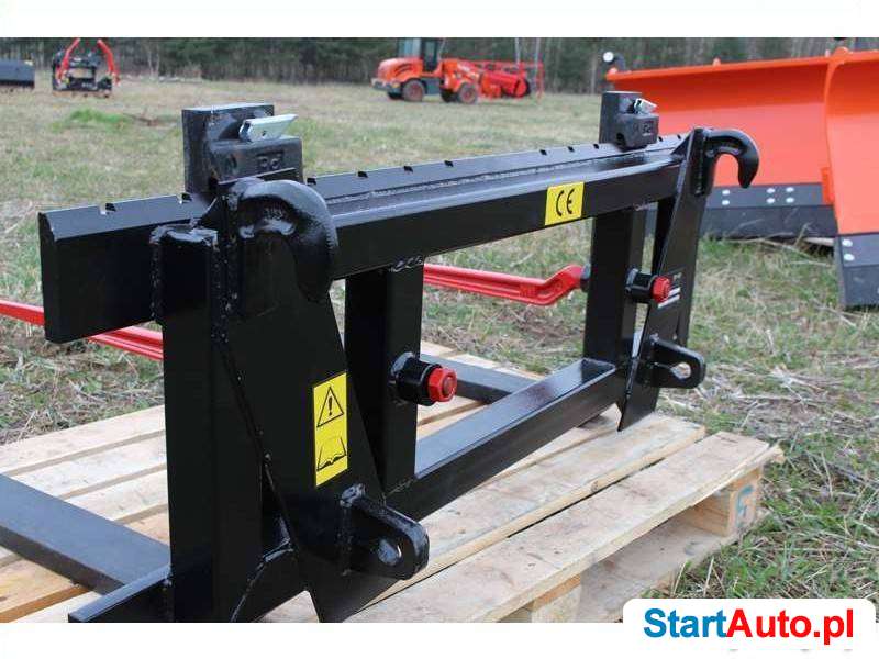 Karetka mocowanie JCB, CAT + widły 1200x80x40mm klasa 2A
