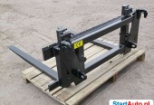 Karetka mocowanie JCB, CAT + widły 1200x80x40mm klasa 2A
