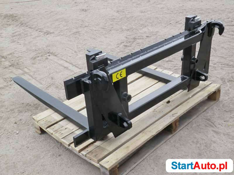 Karetka mocowanie JCB, CAT + widły 1200x80x40mm klasa 2A