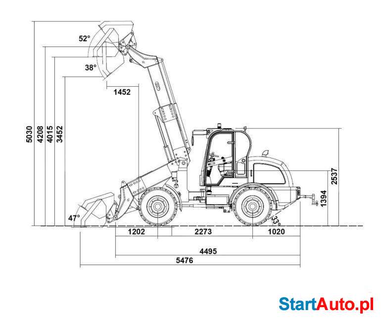 Kingway 816T WYPRZEDAŻ ładowarka kołowa teleskopowa