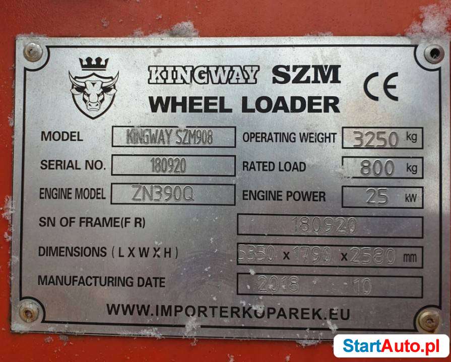 KINGWAY 908 Ładowarka kołowa