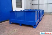 KLapowy kontener 750 L,z otwieranym dnem, producent