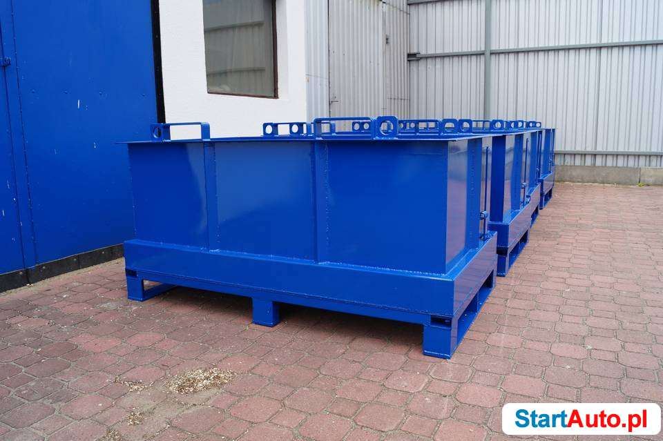 KLapowy kontener 750 L,z otwieranym dnem, producent