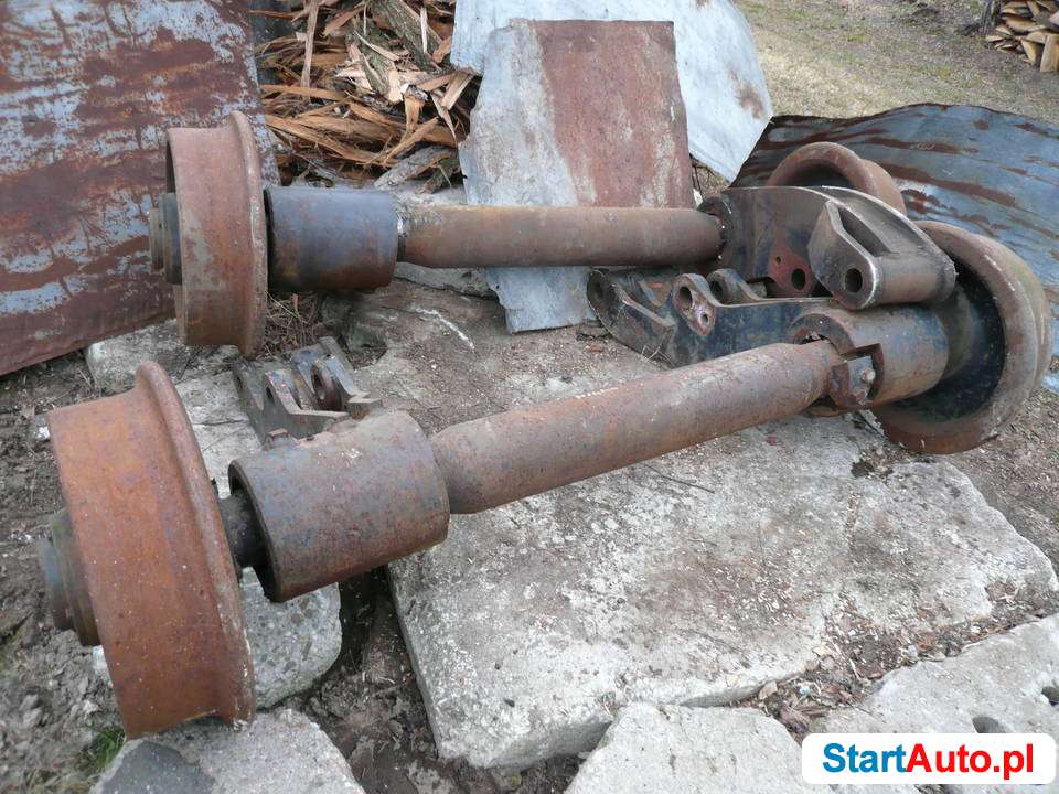 koła z osiami na tory do koparki