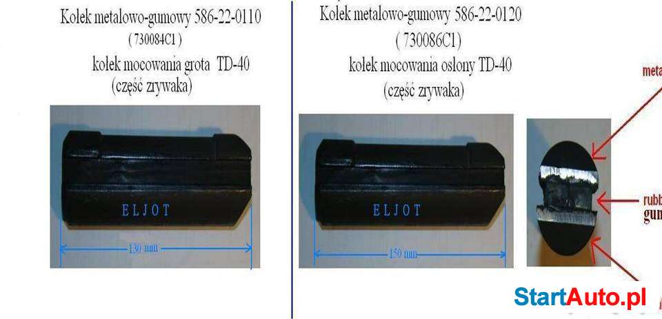 KOŁEK 586220110 586220120 SPYCHARKA TD40 HSW DRESSTA LIUGONG