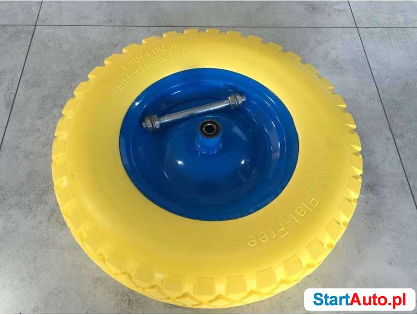 KOŁO kółko do taczki BEZDĘTKOWE pełne PU 4.00-8
