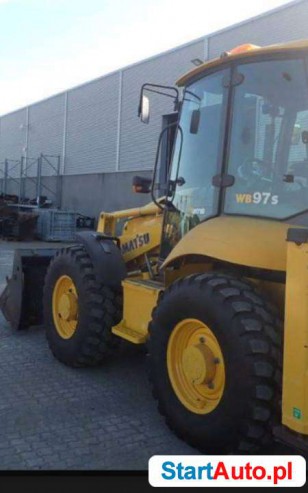 KOMATSU WB97-S-5 na duźych kolach koparko ladowarka