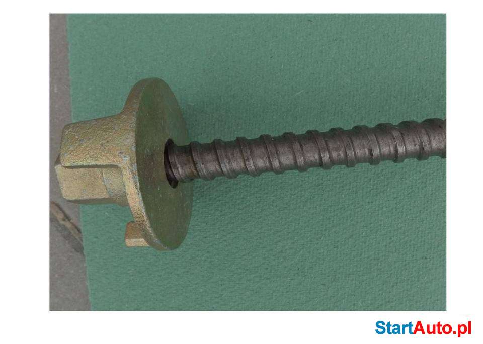 Komplet : ściąg długości 75cm + 2 szt. nakrętek talerzowych