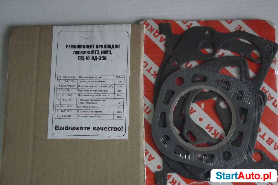 Komplet uszczelek do silnika rozruchowego ORYGINAŁ