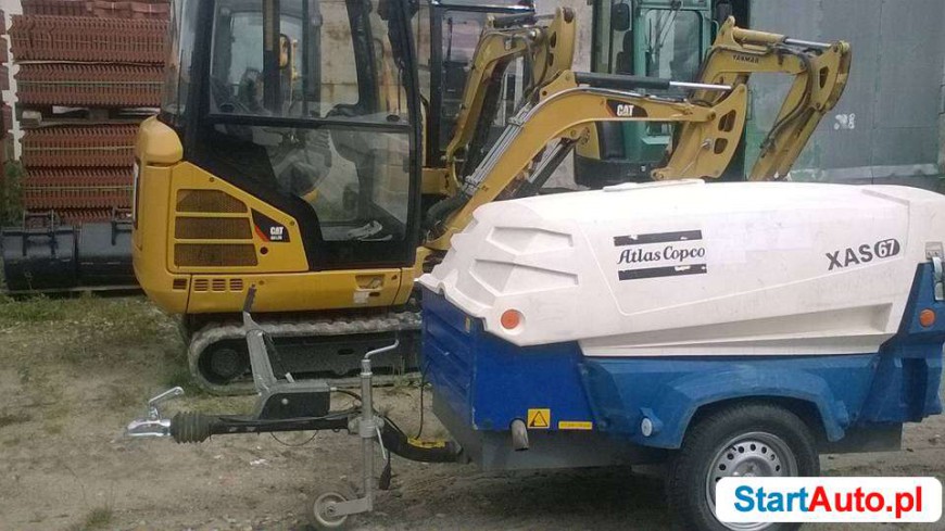Kompresor sprężarka ATLAS COPCO XAS 67 rok 2014 zarejestrowa