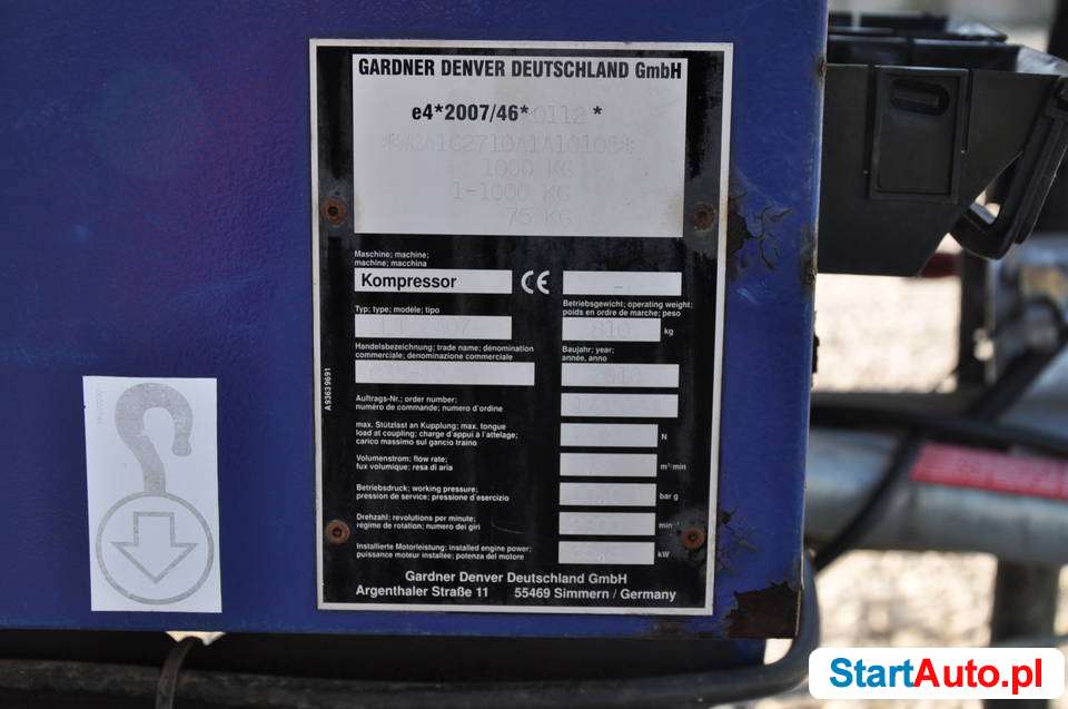 KOMPRESOR ŚRUBOWY COMPAIR C35-10 C35 DLT0407 MAŁY PRZEBIEG S