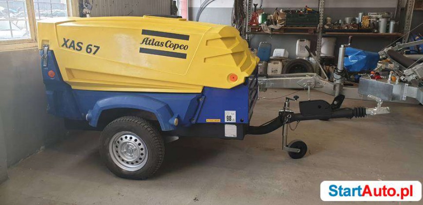 Kompresor śrubowy powietrza Atlas Copco XAS 67 3,8m3 2013