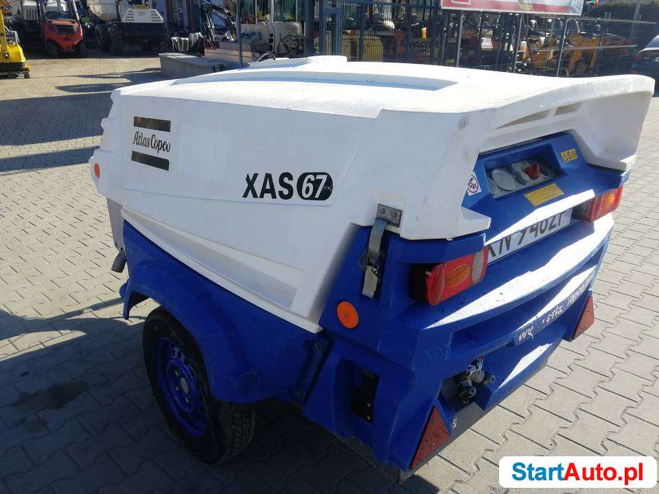 Kompresor śrubowy sprężarka Atlas Copco XAS 67, Doosan