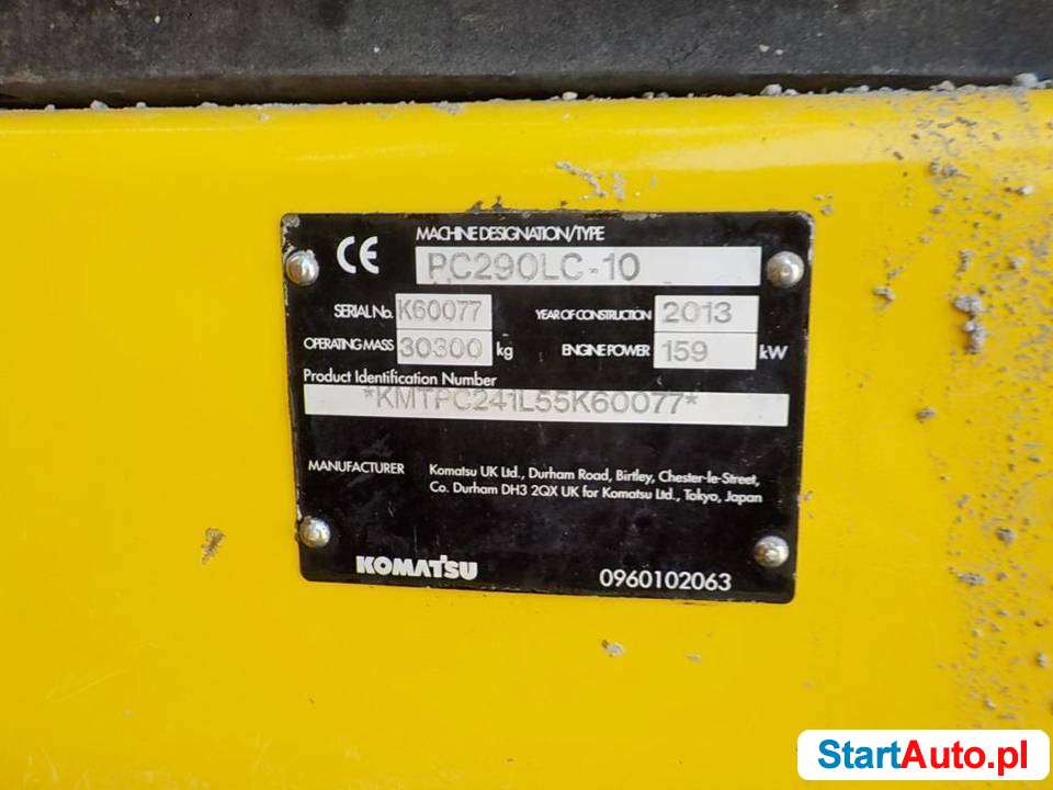 Koparka gąsienicowa Komatsu PC290 LC-10