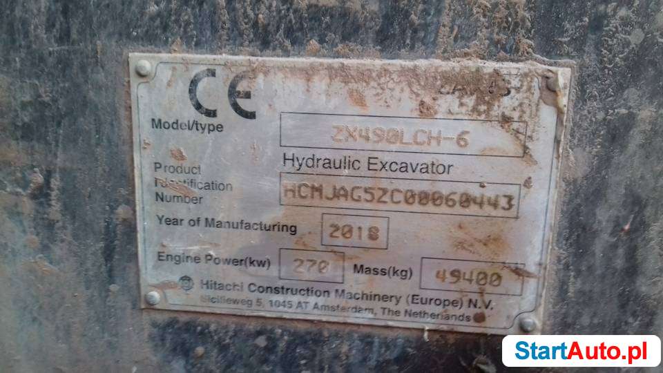 Koparka Hitachi ZX 490