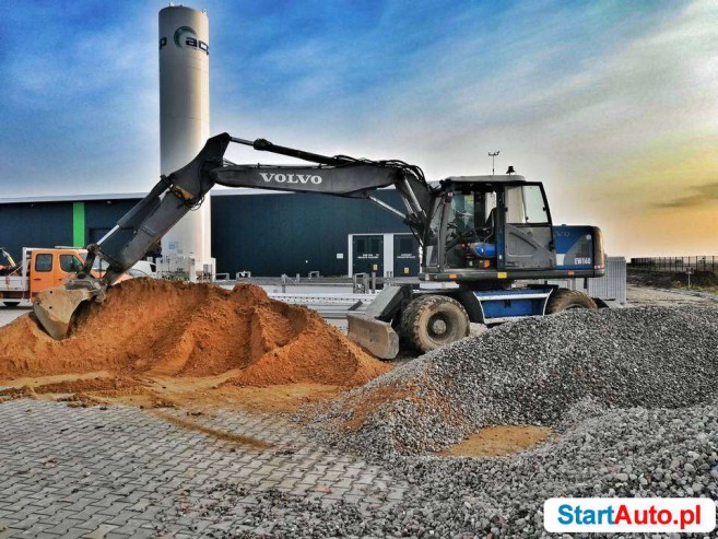 Koparka kołowa Volvo EW160 5 łyżek szybkozłącze pług podpory