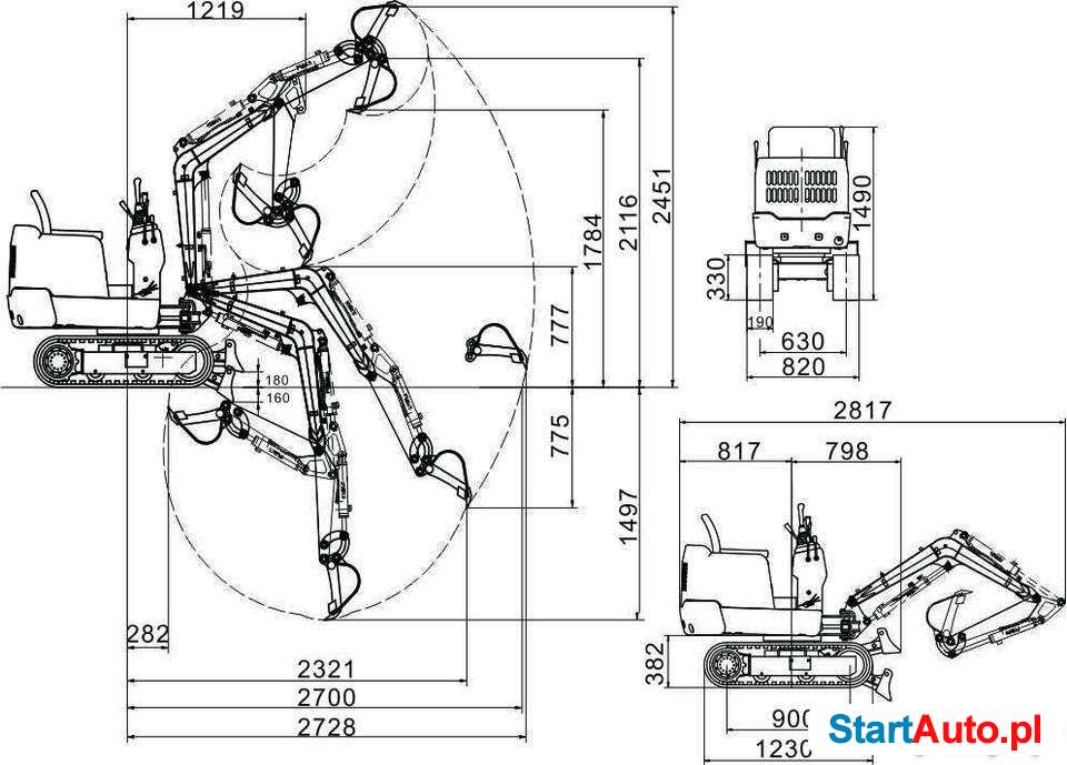 KOPARKA ( Mini koparka ) NANTE NT18 – LEASING