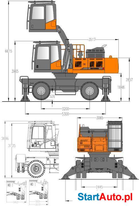 Koparka przeładunkowa do złomu SANY