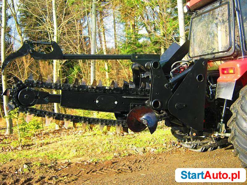 KOPARKI ŁAŃCUCHOWE NAPĘDZANE Z CIĄGNIKA (ZAWIESZANE NA TUZ)