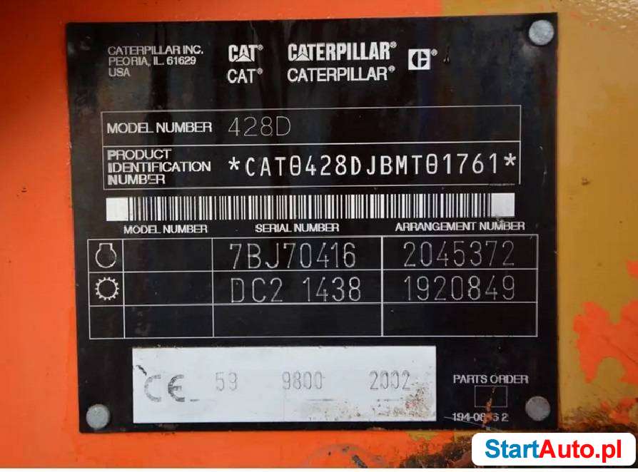 Koparko ładowarka Caterpillar 428D