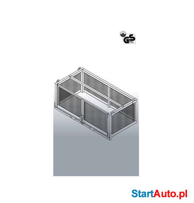 KOSZ PLATFORMA WIDLAKA DŹWIGU EICHINGER 1058 1,5t podest